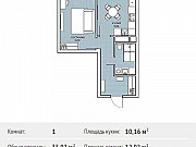 1-комнатная квартира, 35.9 м², 2/29 эт. Москва