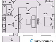 2-комнатная квартира, 54.3 м², 2/10 эт. Пенза