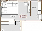 2-комнатная квартира, 60.4 м², 6/12 эт. Тверь