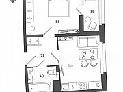 1-комнатная квартира, 37.9 м², 7/11 эт. Санкт-Петербург