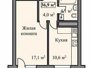 1-комнатная квартира, 37 м², 10/19 эт. Тамбов