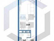 Студия, 24.8 м², 3/12 эт. Санкт-Петербург