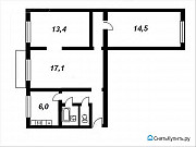 3-комнатная квартира, 57.9 м², 1/5 эт. Кораблино