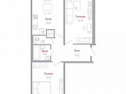 2-комнатная квартира, 61.6 м², 9/11 эт. Санкт-Петербург