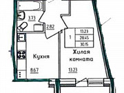 1-комнатная квартира, 30.2 м², 4/5 эт. Киров