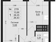 1-комнатная квартира, 29.4 м², 21/25 эт. Пермь