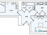 2-комнатная квартира, 50.9 м², 6/10 эт. Пенза