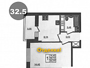 1-комнатная квартира, 32 м², 18/24 эт. Санкт-Петербург