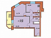 2-комнатная квартира, 57.4 м², 10/17 эт. Ярославль