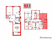 2-комнатная квартира, 52 м², 8/10 эт. Санкт-Петербург