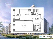 1-комнатная квартира, 44 м², 4/10 эт. Санкт-Петербург