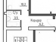 1-комнатная квартира, 36.8 м², 3/3 эт. Калуга