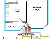 1-комнатная квартира, 40.9 м², 14/17 эт. Оренбург