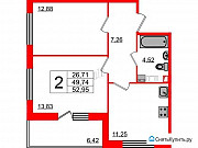 2-комнатная квартира, 53 м², 5/5 эт. Санкт-Петербург