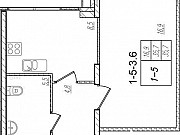 1-комнатная квартира, 35.7 м², 2/12 эт. Санкт-Петербург