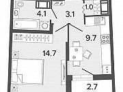 1-комнатная квартира, 32.6 м², 13/20 эт. Санкт-Петербург