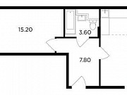 2-комнатная квартира, 51.8 м², 15/17 эт. Мытищи