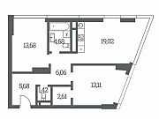 2-комнатная квартира, 66.3 м², 32/53 эт. Москва