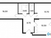 2-комнатная квартира, 55.4 м², 18/18 эт. Мытищи