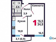 1-комнатная квартира, 34.2 м², 11/17 эт. Лобня