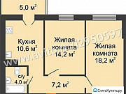 2-комнатная квартира, 55.5 м², 2/20 эт. Воронеж