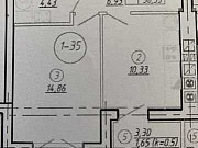 1-комнатная квартира, 41 м², 10/10 эт. Калининград