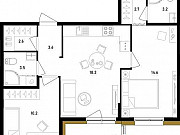 2-комнатная квартира, 60.9 м², 3/12 эт. Санкт-Петербург