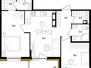 2-комнатная квартира, 59.3 м², 8/12 эт. Санкт-Петербург