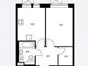 1-комнатная квартира, 33.6 м², 3/25 эт. Котельники