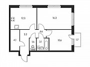 2-комнатная квартира, 56 м², 4/25 эт. Санкт-Петербург