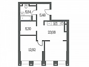 1-комнатная квартира, 52.6 м², 15/53 эт. Москва