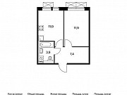 1-комнатная квартира, 34.2 м², 9/9 эт. Московский