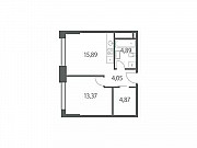 1-комнатная квартира, 43.1 м², 2/35 эт. Москва