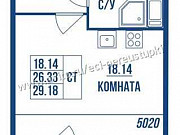 Студия, 29.2 м², 9/12 эт. Санкт-Петербург