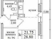 1-комнатная квартира, 30 м², 14/26 эт. Санкт-Петербург