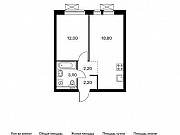 1-комнатная квартира, 39.1 м², 24/33 эт. Котельники