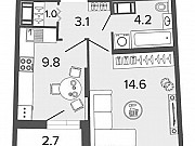 1-комнатная квартира, 32.7 м², 5/20 эт. Санкт-Петербург