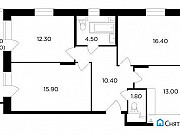 3-комнатная квартира, 77.3 м², 7/18 эт. Мытищи