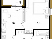 1-комнатная квартира, 37.3 м², 11/12 эт. Санкт-Петербург