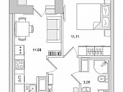 1-комнатная квартира, 33.2 м², 14/20 эт. Санкт-Петербург