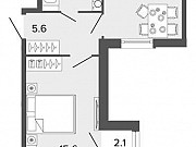 1-комнатная квартира, 35.8 м², 14/24 эт. Санкт-Петербург