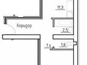 1-комнатная квартира, 40.6 м², 2/3 эт. Калуга