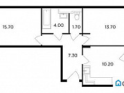 2-комнатная квартира, 53.9 м², 17/18 эт. Мытищи