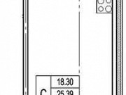 Студия, 27.4 м², 6/12 эт. Санкт-Петербург