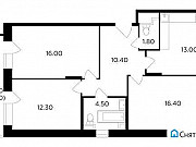3-комнатная квартира, 77.4 м², 5/18 эт. Мытищи