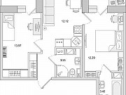 2-комнатная квартира, 55.4 м², 18/20 эт. Санкт-Петербург