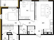 2-комнатная квартира, 67.2 м², 11/12 эт. Санкт-Петербург