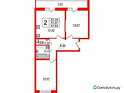 2-комнатная квартира, 61.8 м², 8/23 эт. Санкт-Петербург