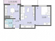 2-комнатная квартира, 42.3 м², 18/25 эт. Санкт-Петербург