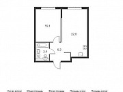 1-комнатная квартира, 45.7 м², 23/24 эт. Санкт-Петербург